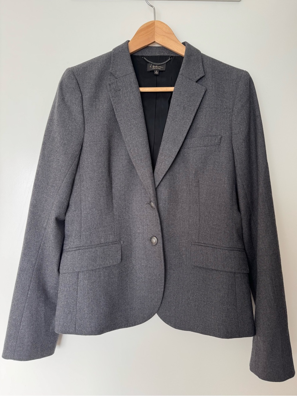 Babaton Stretch Wool Grey Blazer Jacket Size 8